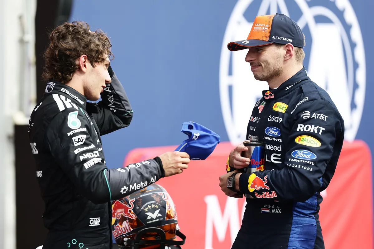 Andrea Kimi Antonelli, Mercedes, Max Verstappen, Red Bull Racing