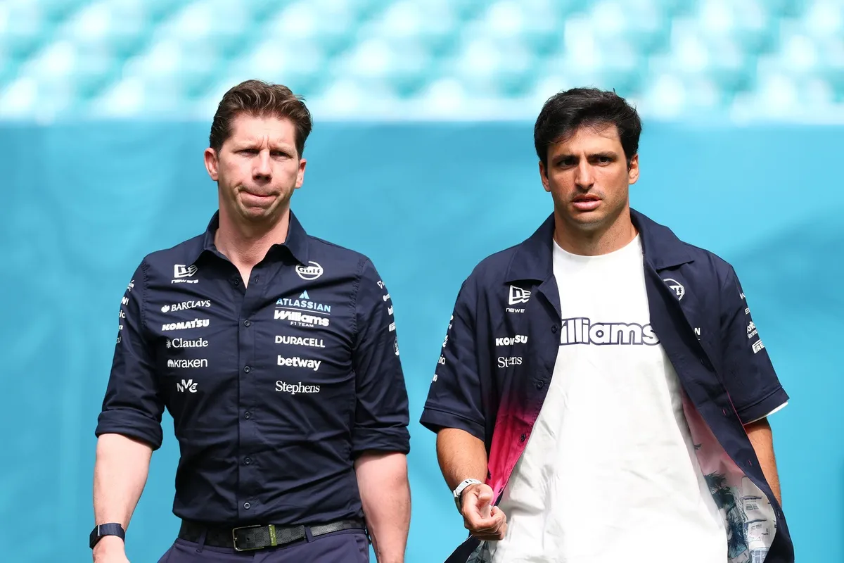 Carlos Sainz, Williams, James Vowles, Williams Carlos Sainz, Williams, James Vowles, Williams