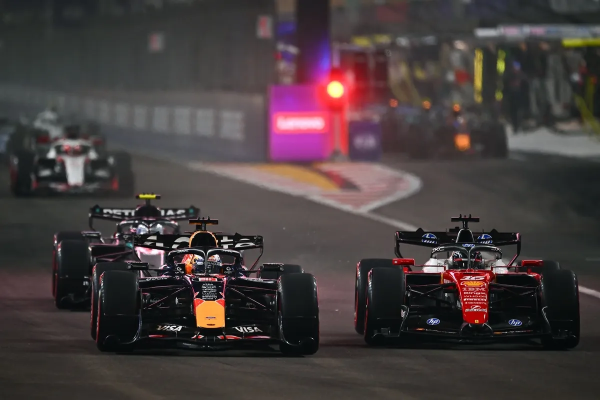 Charles Leclerc, Ferrari, Max Verstappen, Red Bull Racing