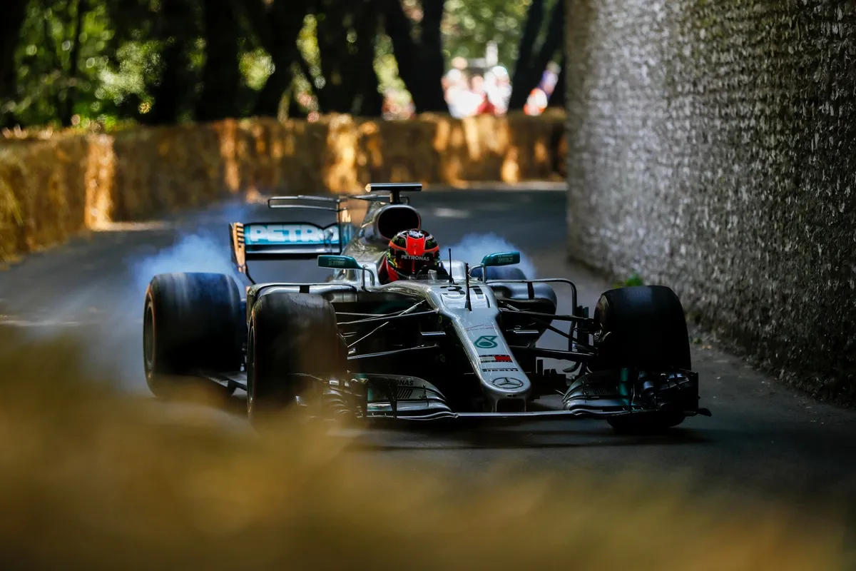 Ocon got limited testing opportunities with Mercedes, despite a Goodwood run