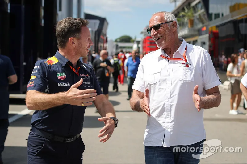Christian Horner, Red Bull Racing Team Principal and Dietrich Mateschitz, CEO and Founder of Red Bull Christian Horner, Red Bull Racing Team Principal and Dietrich Mateschitz, CEO and Founder of Red Bull