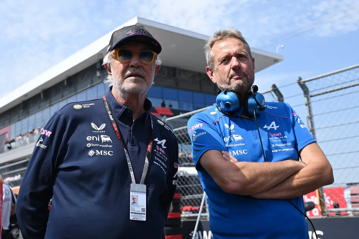 Flavio Briatore and Steve Nielsen, Alpine