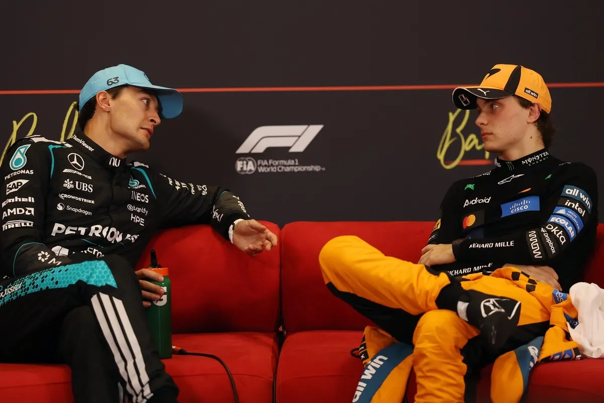 George Russell, Mercedes, Oscar Piastri, McLaren