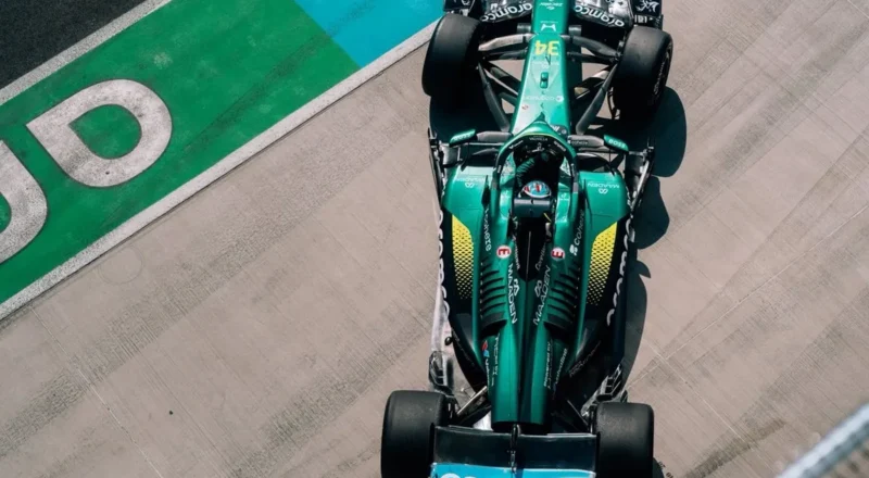 Aston Martin completes filming day with upgraded Honda engine