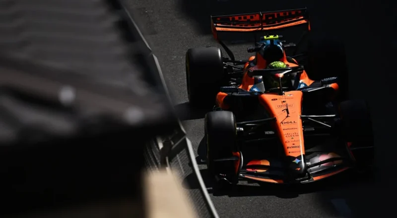 What was Lando Norris' top-speed issue in Baku qualifying?