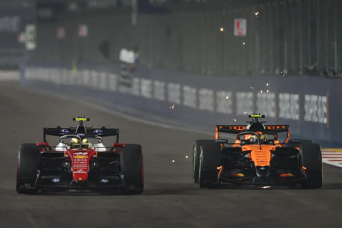Lewis Hamilton, Ferrari, Lando Norris, McLaren Lewis Hamilton, Ferrari, Lando Norris, McLaren